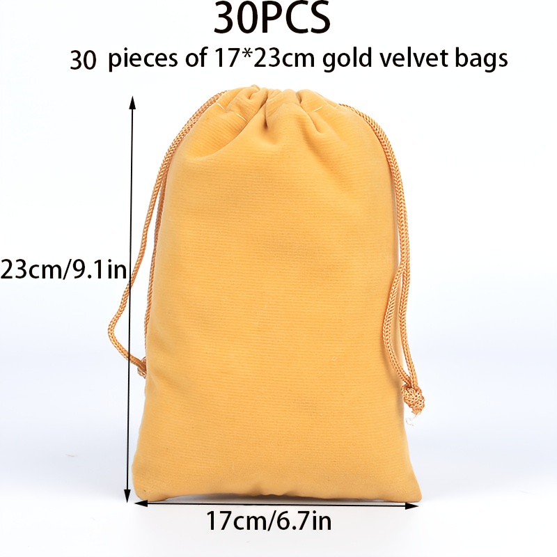TEMU Gift For Her/him 30pcs Of Velvet Bags, Elegantly Easy And Luxurious, Made From Comfortable Fabric, In Colors, Suitable For Jewelry Storage And