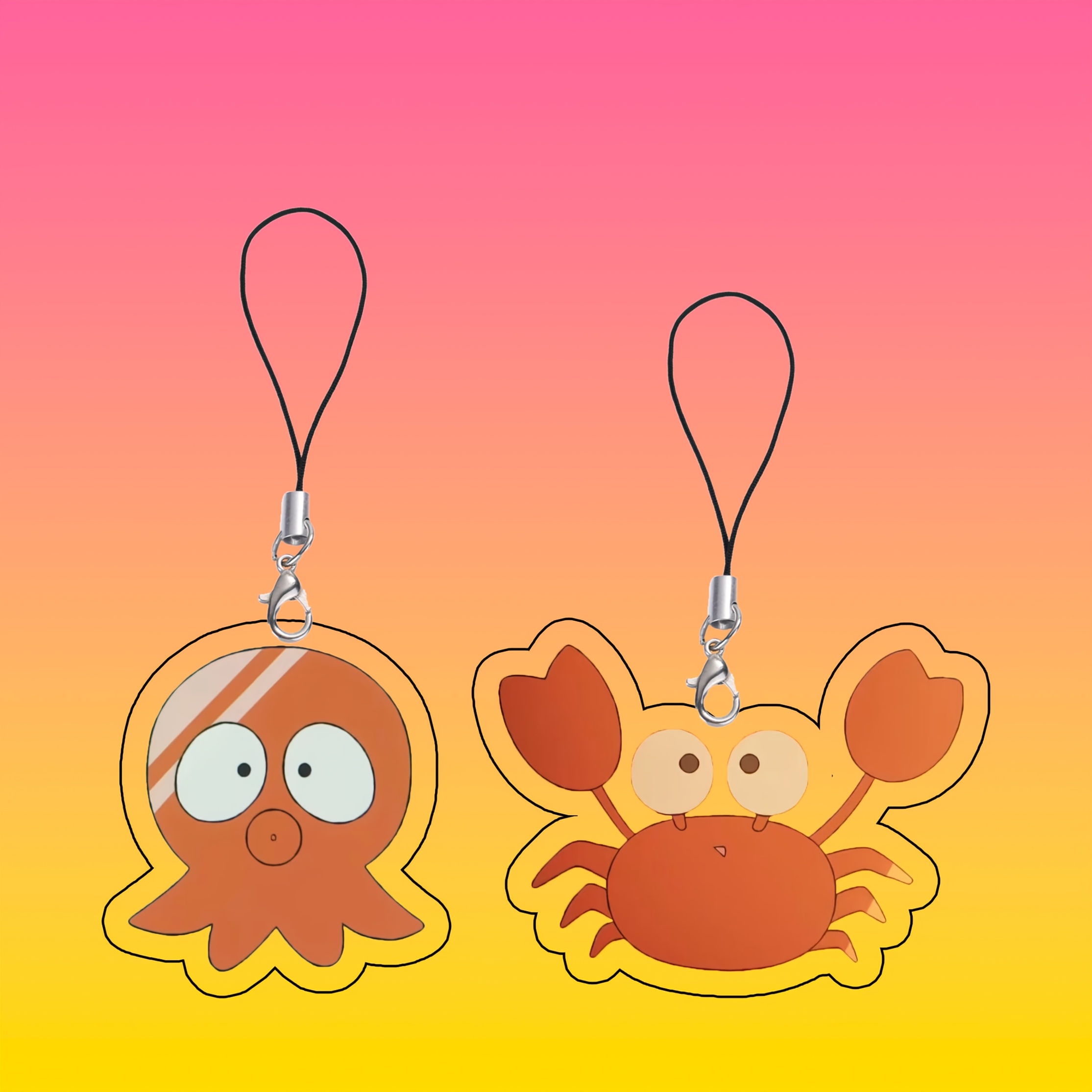 TEMU 2D, Juego de 2 piezas de llavero acrílico de y , 2D, digno de colección, exquisito accesorio de llavero para bolso, para Navidad, , Halloween, ,