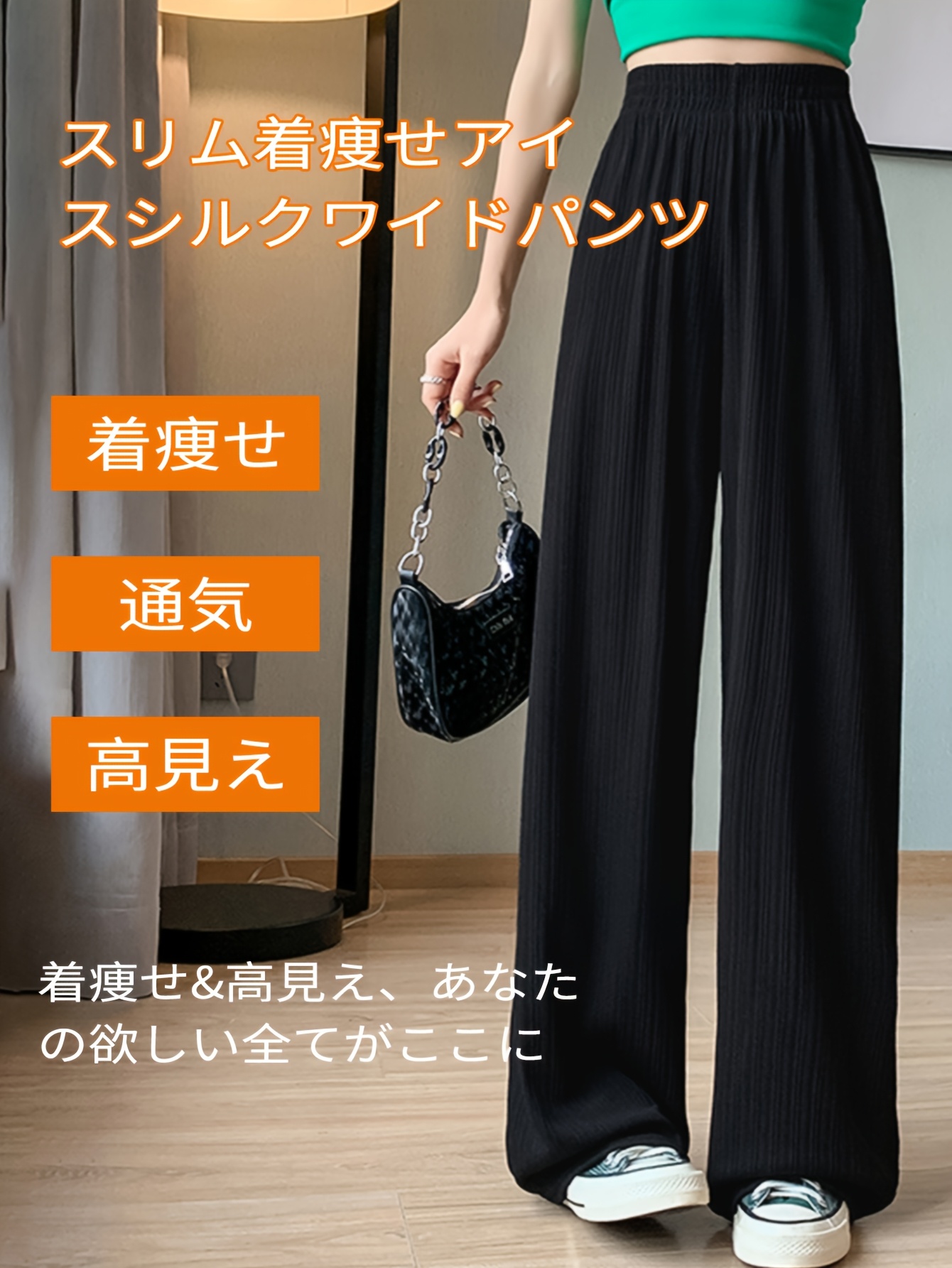 womens summer wide leg pants high waist   straight casual pants s xxl size