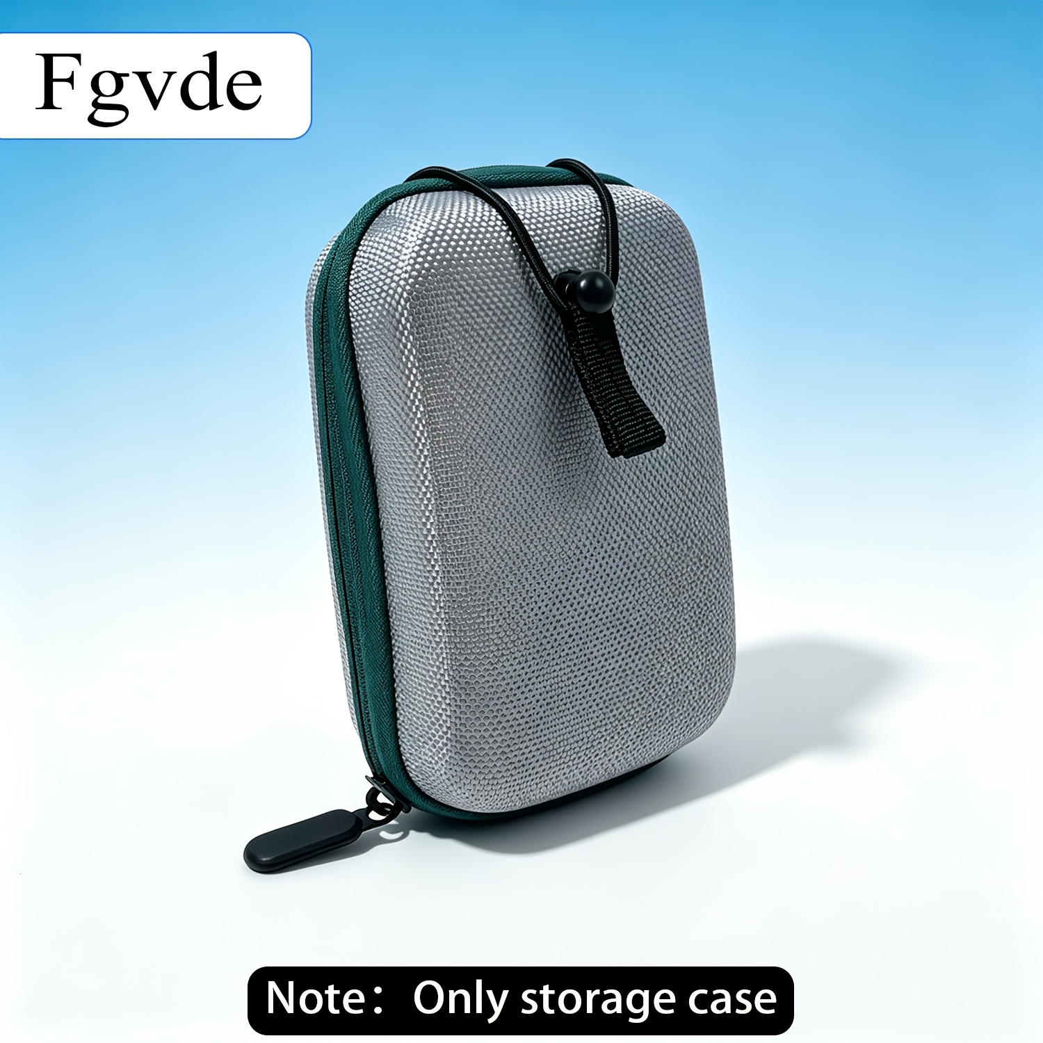 TEMU Hard Case Portable Zipper Carry Pouch With Elastic Lanyard & Hard Cover Suitable For Golf Rangefinder, Golf Balls Case, Outdoor Travel Organizer