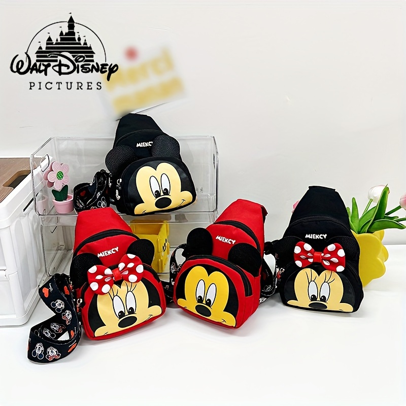 

Mini Disney Mickey And Mouse Chest Bag, Cartoon Anime Mini Crossbody Bag, Kawaii Cute Sling Bag