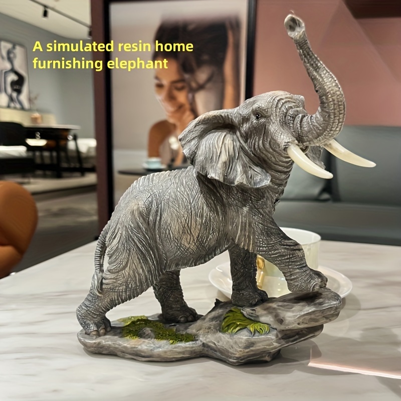 Hand Carved high quality Natural Stone Elephant figurine Animal Collectible Home Decor for Wealth Lucky Figurines