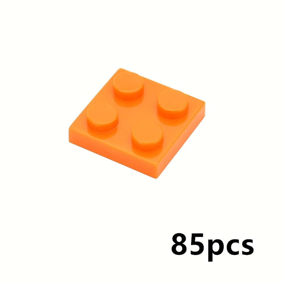 80pcs MOC Building Blocks Thin Bricks 2x2 Dots Classic Toy