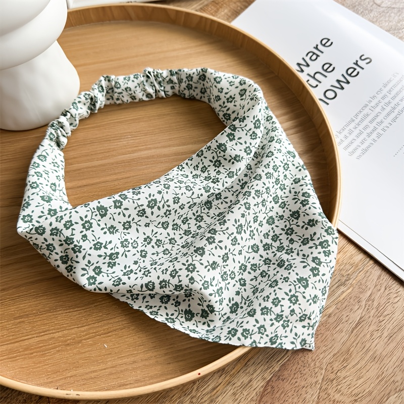 TEMU 1pc de bandeau tendance, polyvalent, respirant, style marguerite, foulard triangulaire élastique, bandeau de sport élastique