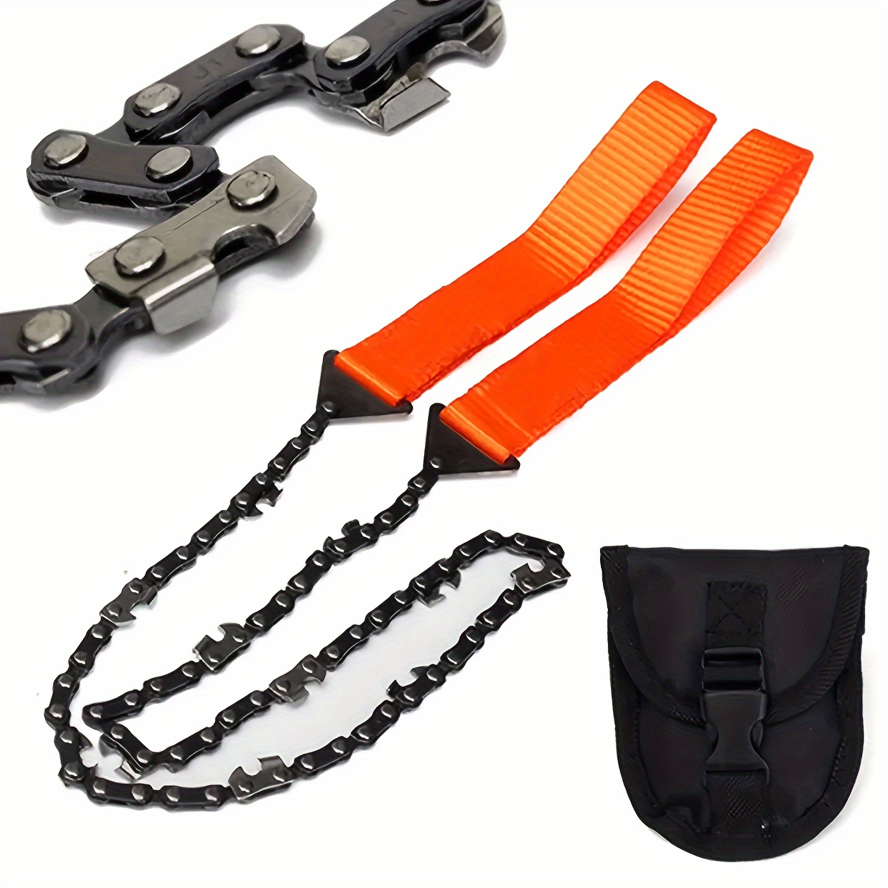 

1pc Portable Pocket Chainsaw For Outdoor Survival And Camping - Lightweight Manual Chain Saw For Emergency Situations