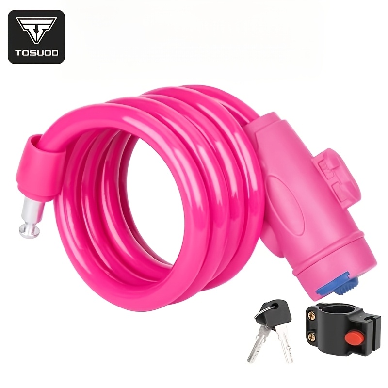 TEMU TOSUOD Mountainbike Fietsketting Slot Draagbaar Enkel Fiets Anti-Diefstal Ketting Slot Accessoire, Zinklegering Materiaal, Totaal Lengte 100Cm,