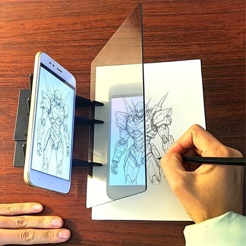 1pc 2pcs 3pcs adjustable tracing board optical projection doodle board suitable for phone tablet drawing practice plastic panel with manual assembly for anime calligraphy tracing tool for artists hobbyists gift