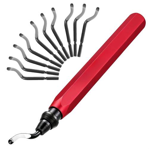 deburring tool with 5 high swivel works on metal resin pvc pipes plastic and 3d printed edges plumbing 3d printing burr removal reamer tool