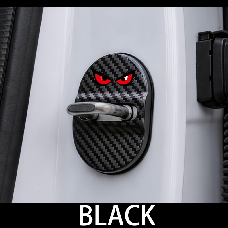 TEMU Newly Upgraded Carbon Covers For All Car Models, Featuring Silent And Anti-collision Protection Pads. -resistant And Scratch-proof Details