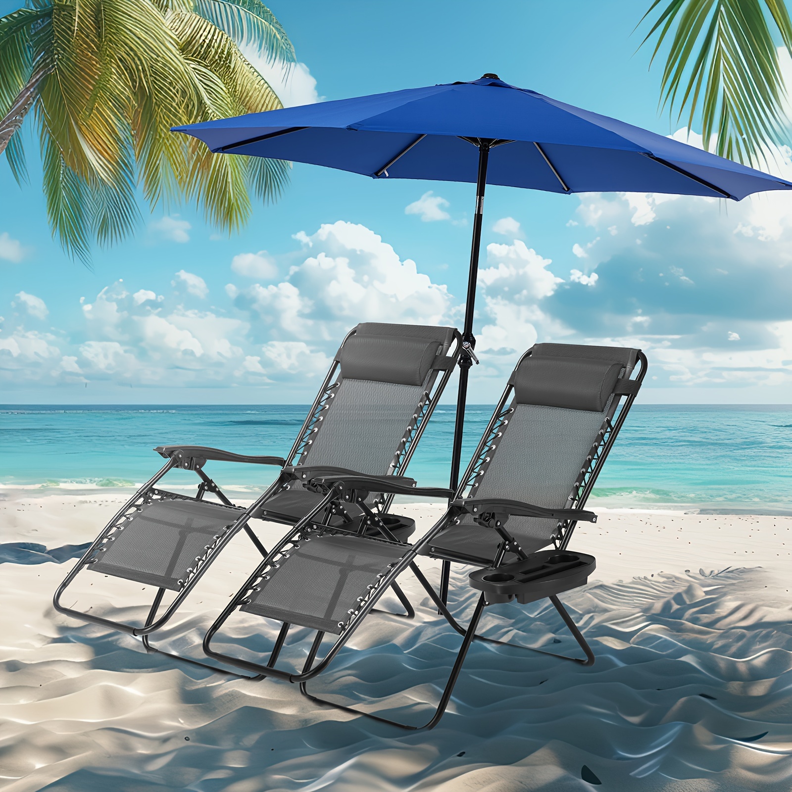 Portable Zero Gravity Recliner Chairs Outdoor Patio Temu