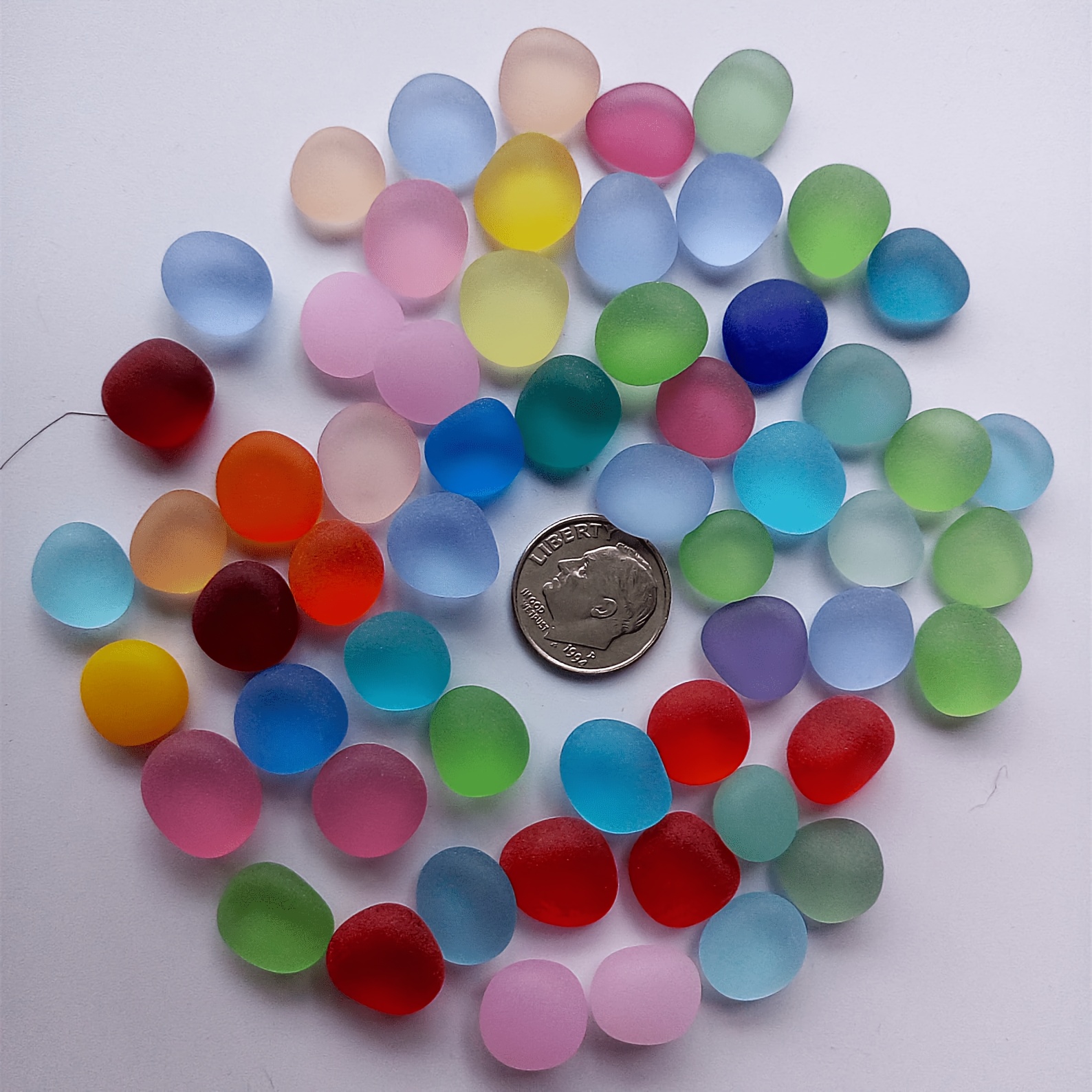 TEMU 300g Colored Frosted Sea Glass Decorative Beads Decorative Props Bohemian Retro Country Beach Christmas Decorations Coastal Decorations Diy