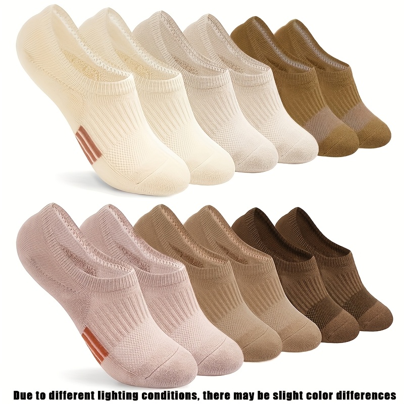 E-shop 6 Paar Unsichtbare Sommersocken für Damen Herren mit flachem Ausschnitt, , niedriger Schnitt, bequeme atmungsaktive hochwertige Knöchelsocken,