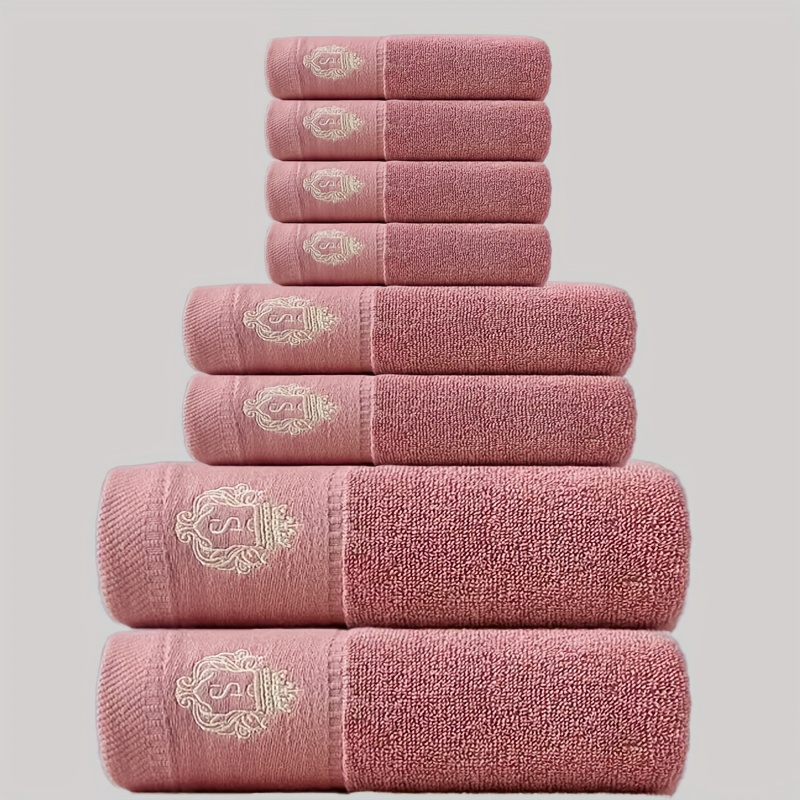 High End Hotel Bath Towel Set 8Pcs Including Towels