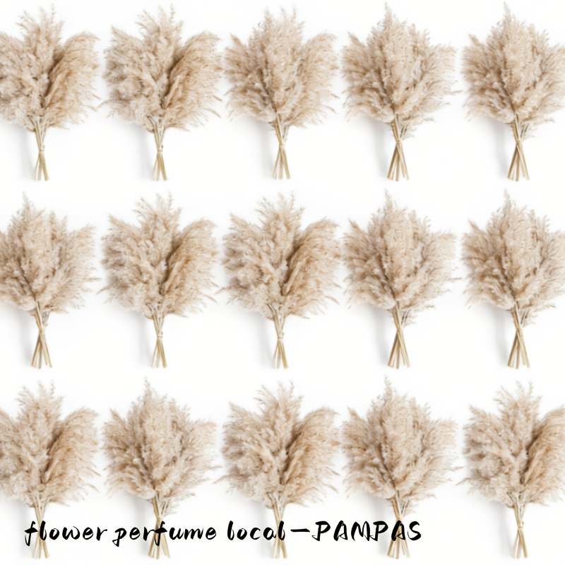 46pcs Nature Pampas Grass Bouquet Decor | Boho Flowers And Feathers For Centerpieces, Perfect For Floor Vase Fillers, Home Decor, Living Room, And Wedding Decor