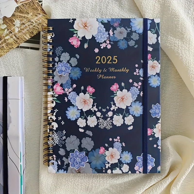 

2025 Weekly Plan Book, 8.5-inch X 6.2-inch, Spiral Bound, Suitable For Personal Planning, Suitable For Schools And Offices