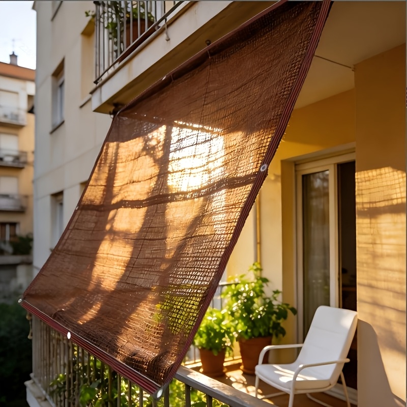TEMU Sun Shade Net, Outdoor Light Luxury Minimalist Rv Sun Shade Net, Privacy Protection, Ultra-convenient Installation, Multiple Color Options,