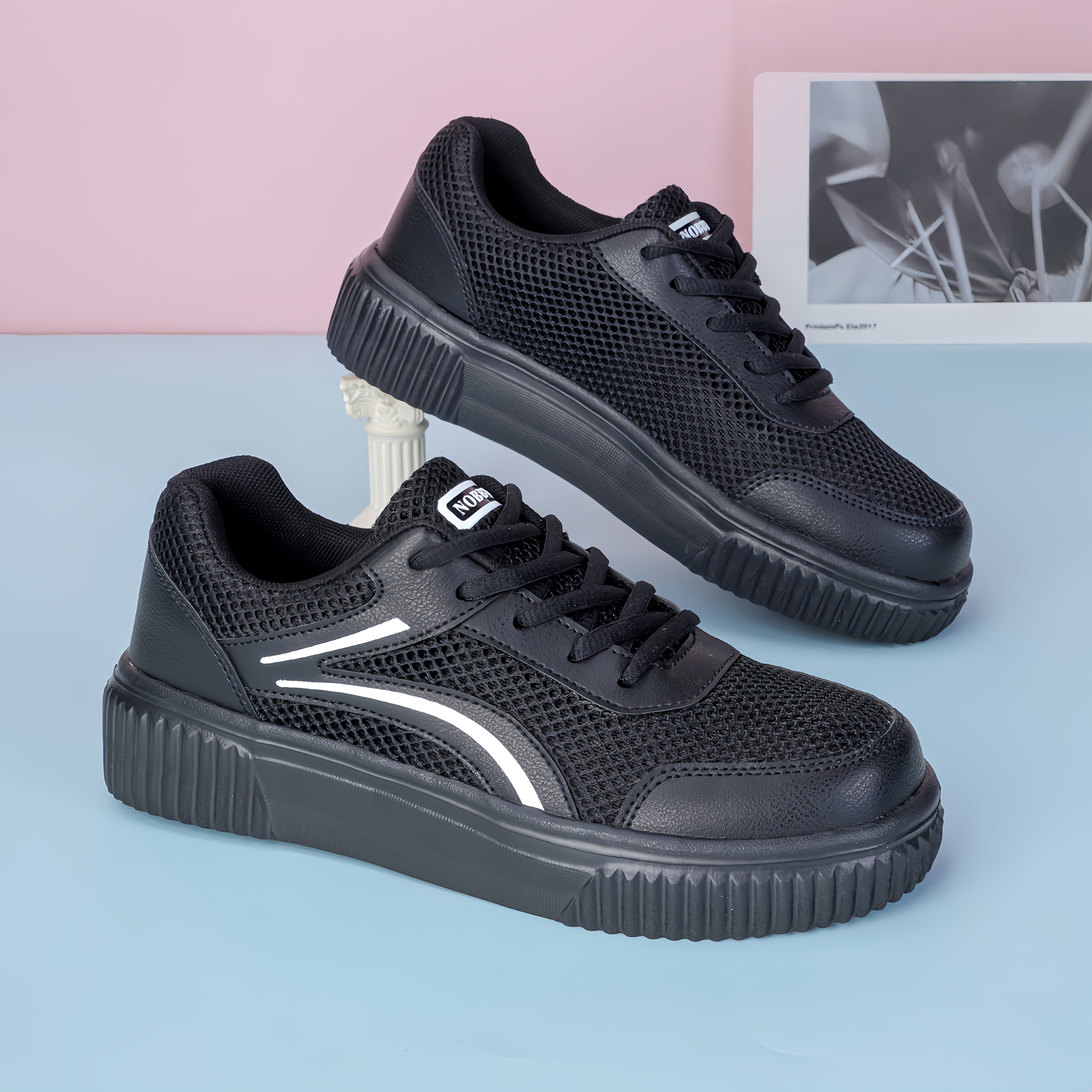 TEMU Women's Fashion Shoes, Women's Casual Sneakers, Lace- Shoes, Low-top Casual Sneakers, Wear-resistant Women's Skate Shoes, Lightweight Round-toe