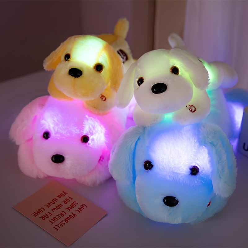 

Glowing Plush Dog Toy For Toddlers 0-3 Years - Soft Light-up Stuffed Animal Puppy, Cozy Companion, Ideal Home Decor And Gift For Family And Friends