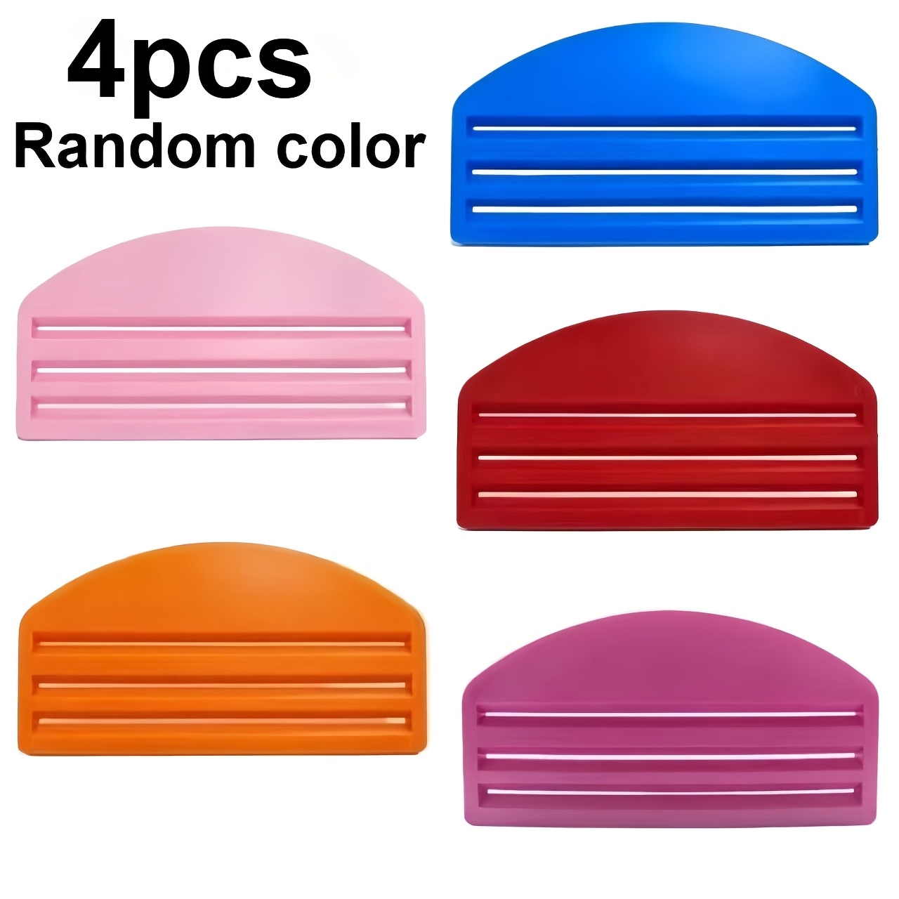 1pc/4pcs Cat Food Squeezer Random Color | Heavy-duty Plastic Pet Food Dispenser With Non-slip Base, Lid & Operation - No Assembly Needed, , Durable Plastic, Without Battery