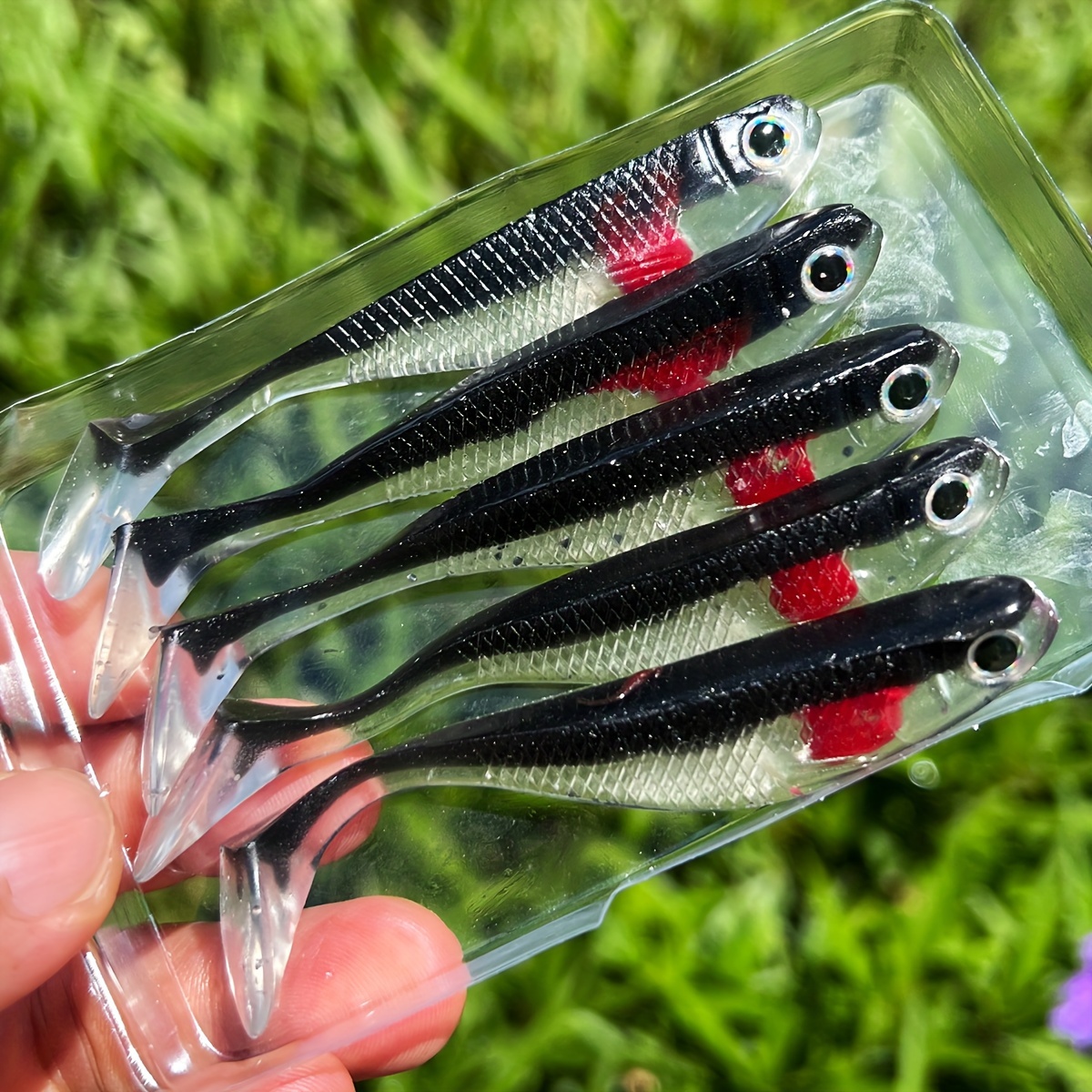 

5pcs Per Pack Handmade Fishing Lures Fish Soft Baits