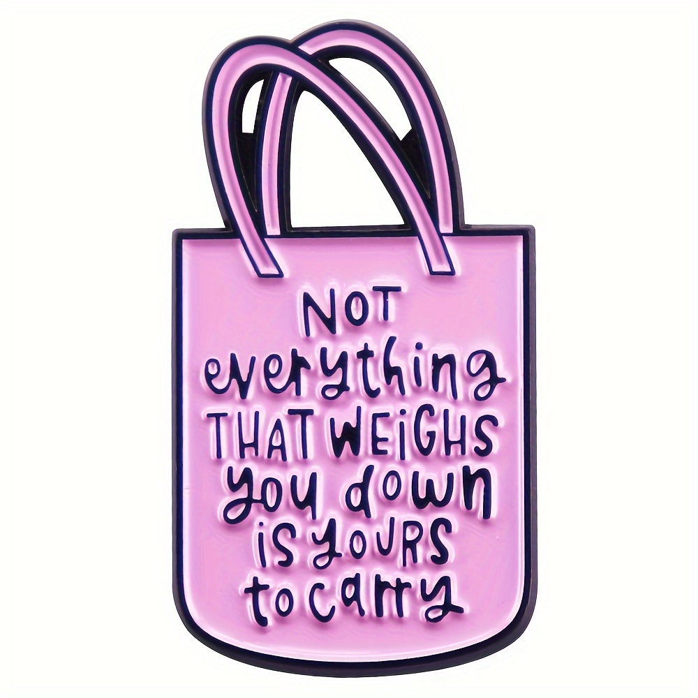 

Tote Bag- Brooch Pin Inspirational - Zinc Alloy, Uv-, For & , For Women