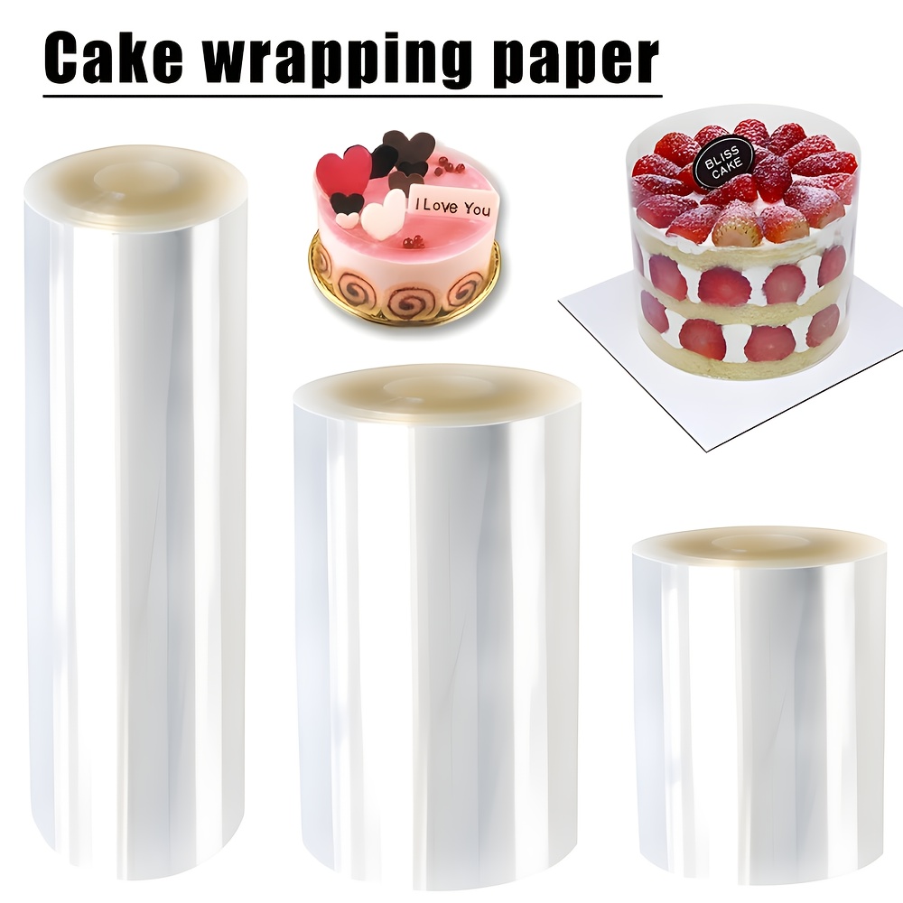 

Transparent Cake Collar Roll - 1 Roll, 10cm Width, Kitchen Baking Supplies, Chocolate Cake Decorating, Plastic Film