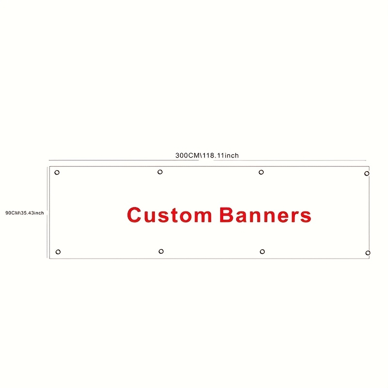 TEMU Custom 120-gram Mesh Cloth Banners - Made Of Wind-resistant And Durable Material, With Digital Printing. In Sizes. Equipped With Eyelets For