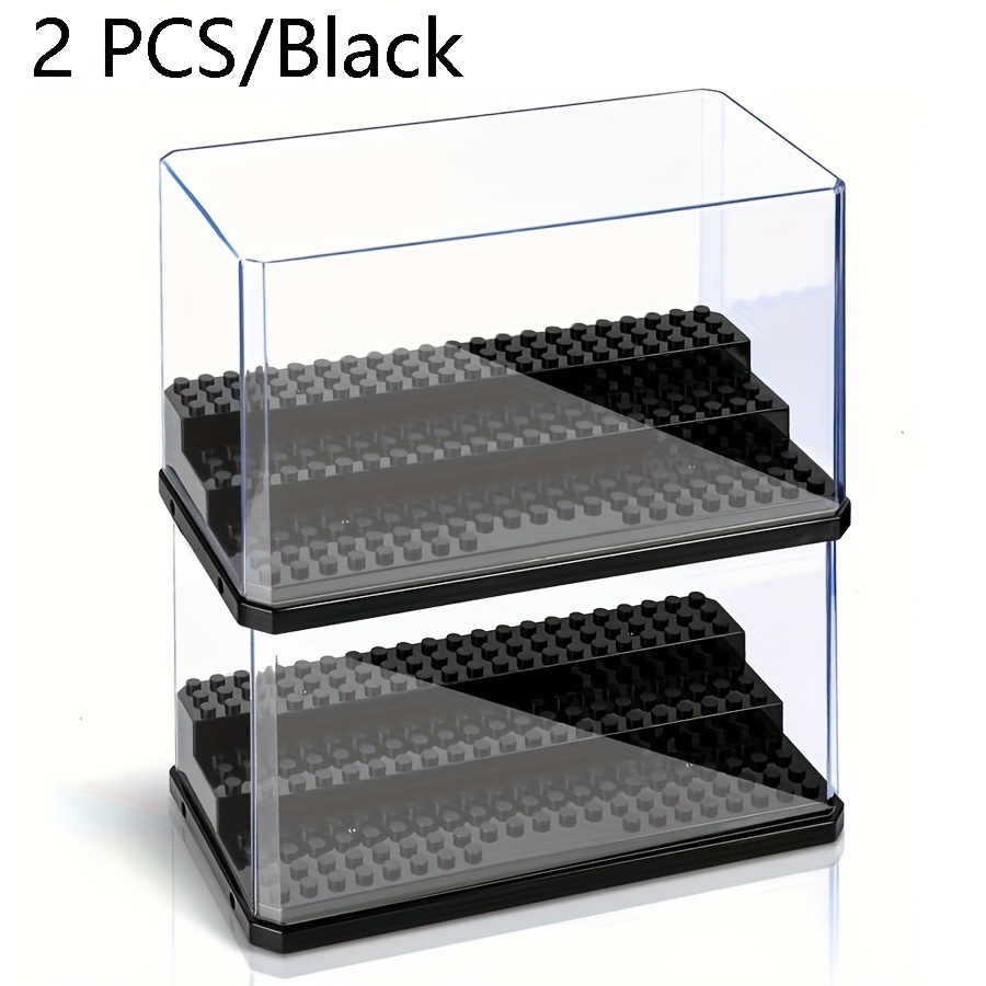 Image of 1pc/2pcs Set - Stackable And Modular Character Display Box, Dust-proof, Clear And Tidy. A Collectible Display Box, Acrylic Display Storage Box, And For Action Figure Enthusiasts