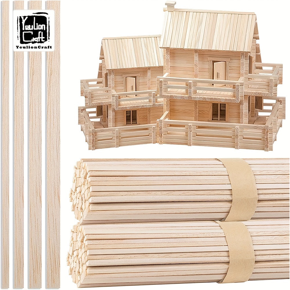 

Ensemble De Combinaison De Bâtons En Bois Pasha Multi-taille De 130 Pièces, Construction De Produits En Bois De Matériel De Modèle De Construction De Bricolage