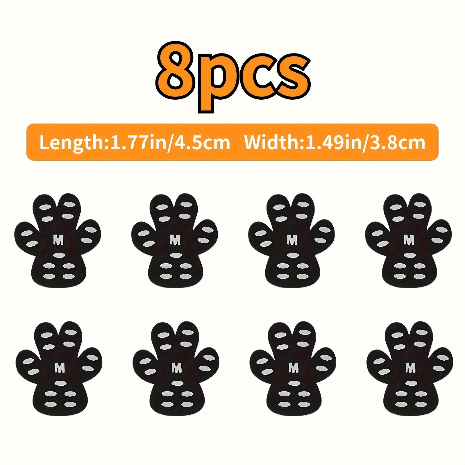 4pcs Dog Paw Protection Covers, Slip Resistant & Dust-Proof