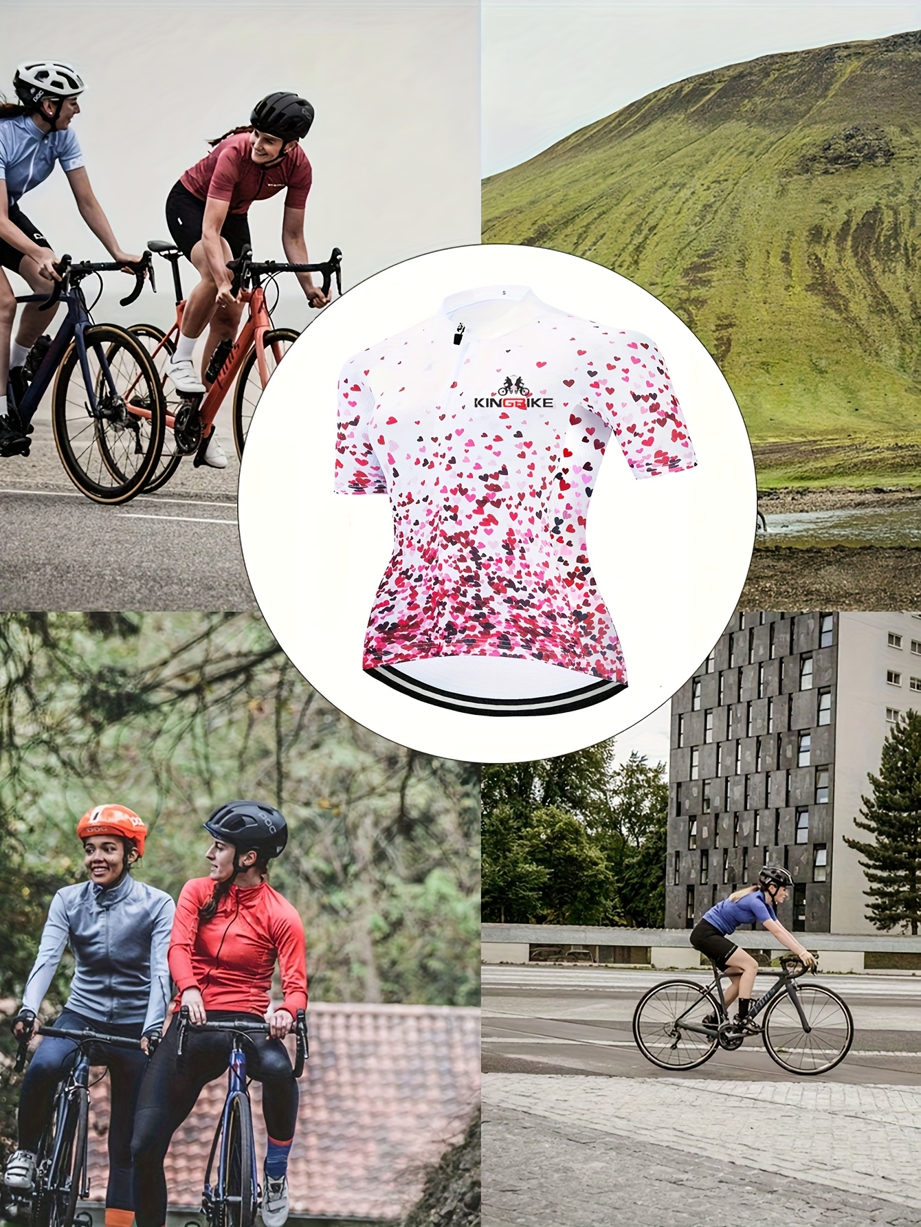 Weimostar Maillot de cyclisme d'été à manches courtes et