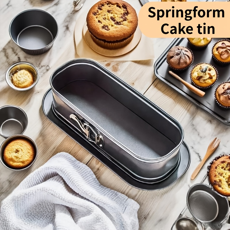 Image of -inch Commercial-grade Springform Cake Pan - Removable Base -release Clips, Leak-proof Design Perfect For Cheesecakes, Tiramisu, Baking - A Gift For (christmas/halloween/valentine's Day/birthday Gift)