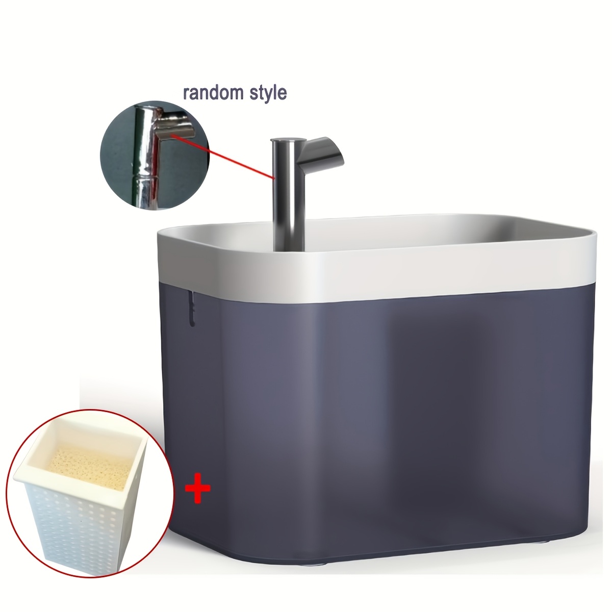 Image of 1pc, Random Style, 1.5l Automatic Circulating Cat Water Fountain, Drinking Fountain For Cats And Dogs, Water Bowl