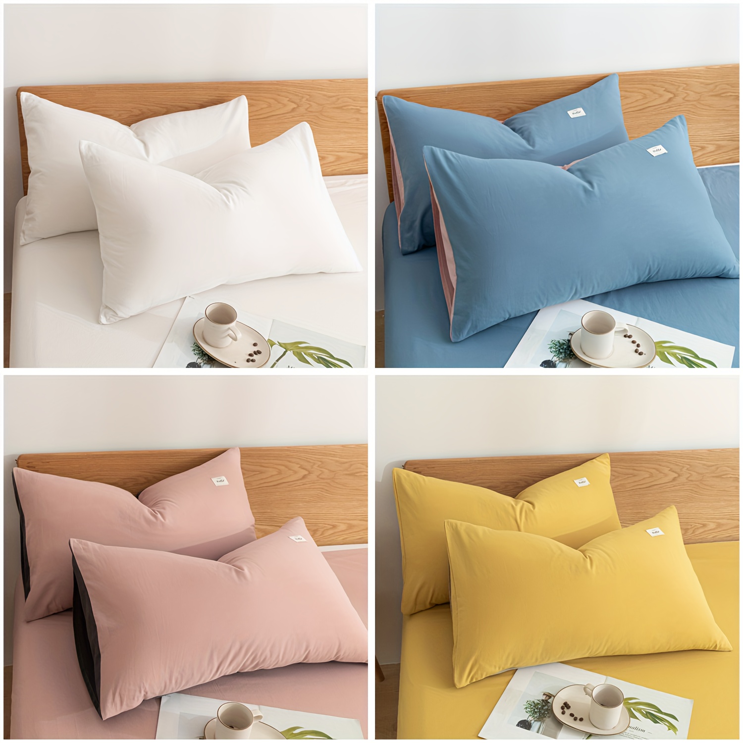 2 Housses de coussin en coton 50x50 cm multicolore ULUTU TO | Maisons