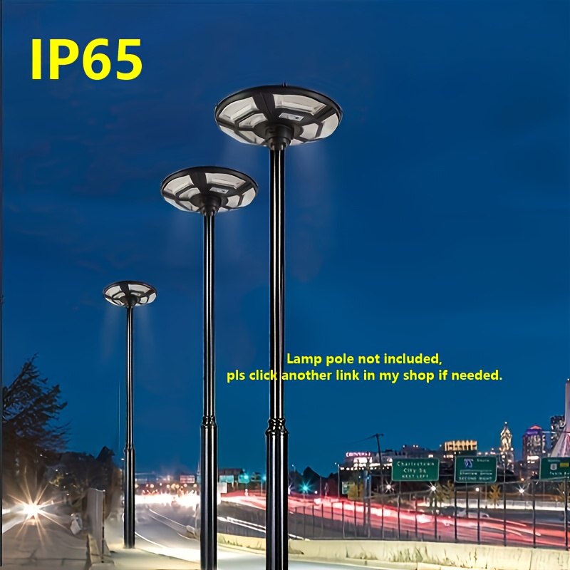 

1pc Ip65 Creative Ufo Solar Lamp, Solar Street Light, Led Ufo Integrated Street Lamp, -thin Lighting With Remote Control, Motion Sensor And Intelligent Light , Suitable For .