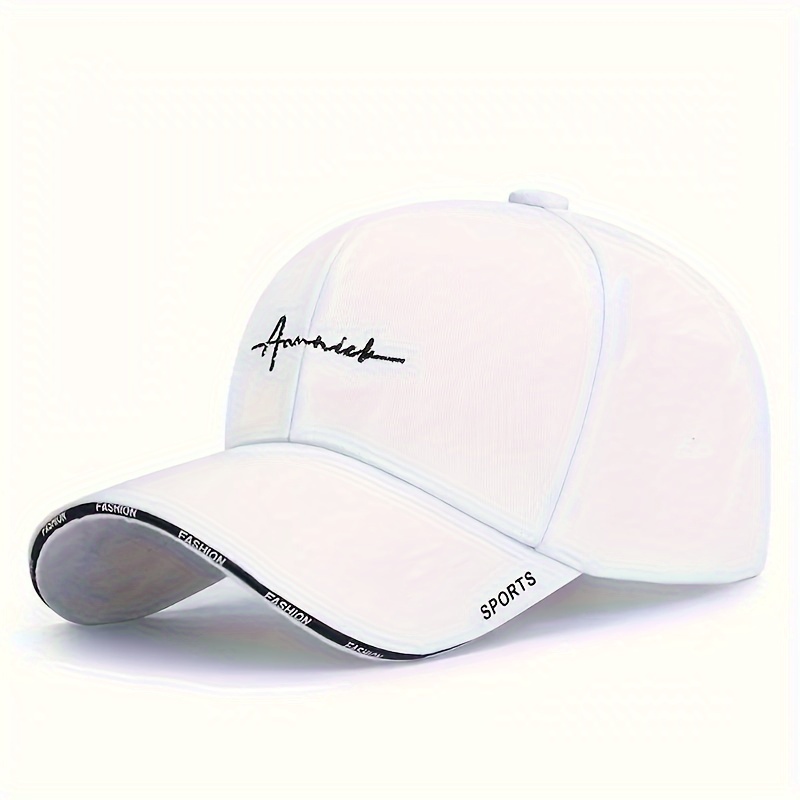 

Cool Classic Versatile Curved Brim Baseball Cap, Embroidery Trucker Hat, Snapback Hat For Casual Leisure Outdoor Sports