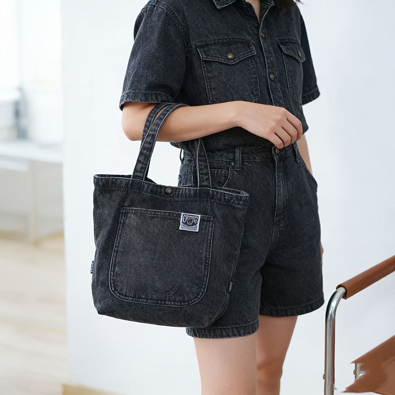 TEMU トでコンパクトなハンドバッグ、かわいくて多機能、軽量で使いやすいトートバッグ、お出かけのネートに悩む必要なし、ニッチで、通勤に最適な超機能バッグ