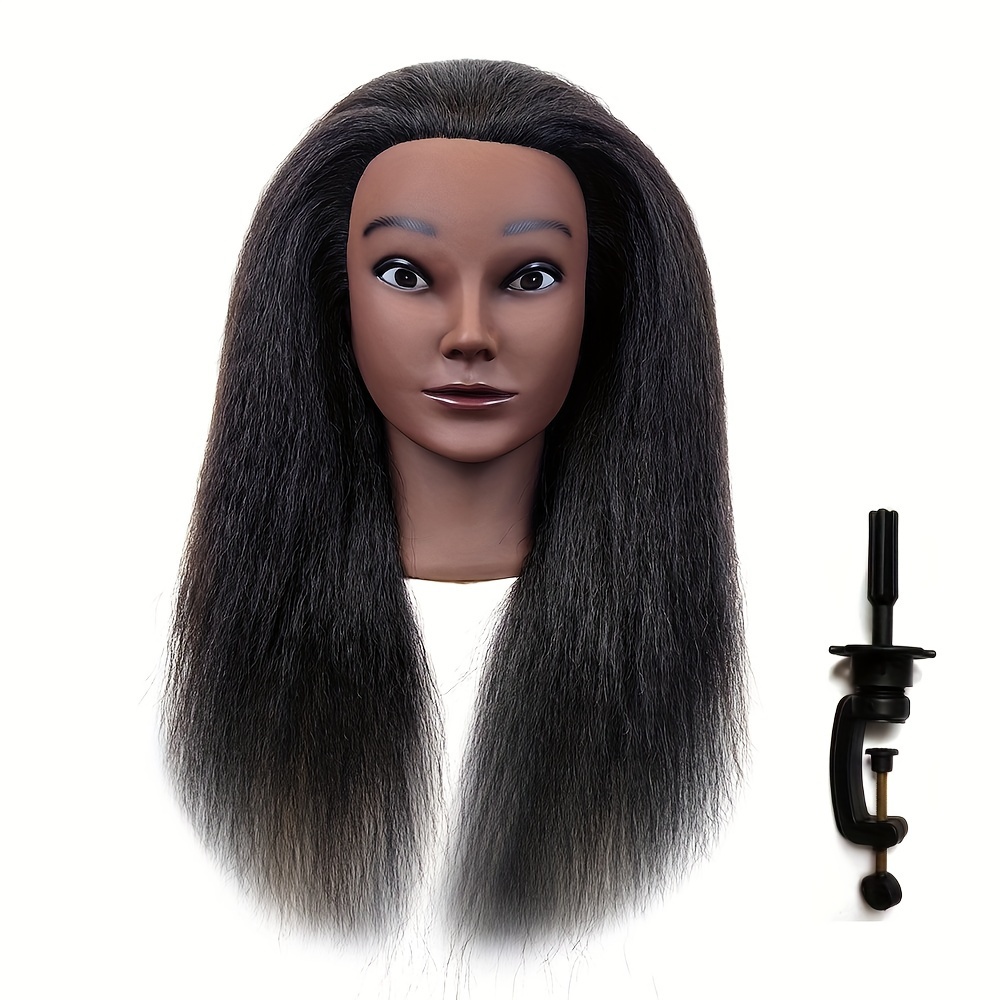 Mannequin Doll Head For Hairstyles 85% Human Hair And - Temu