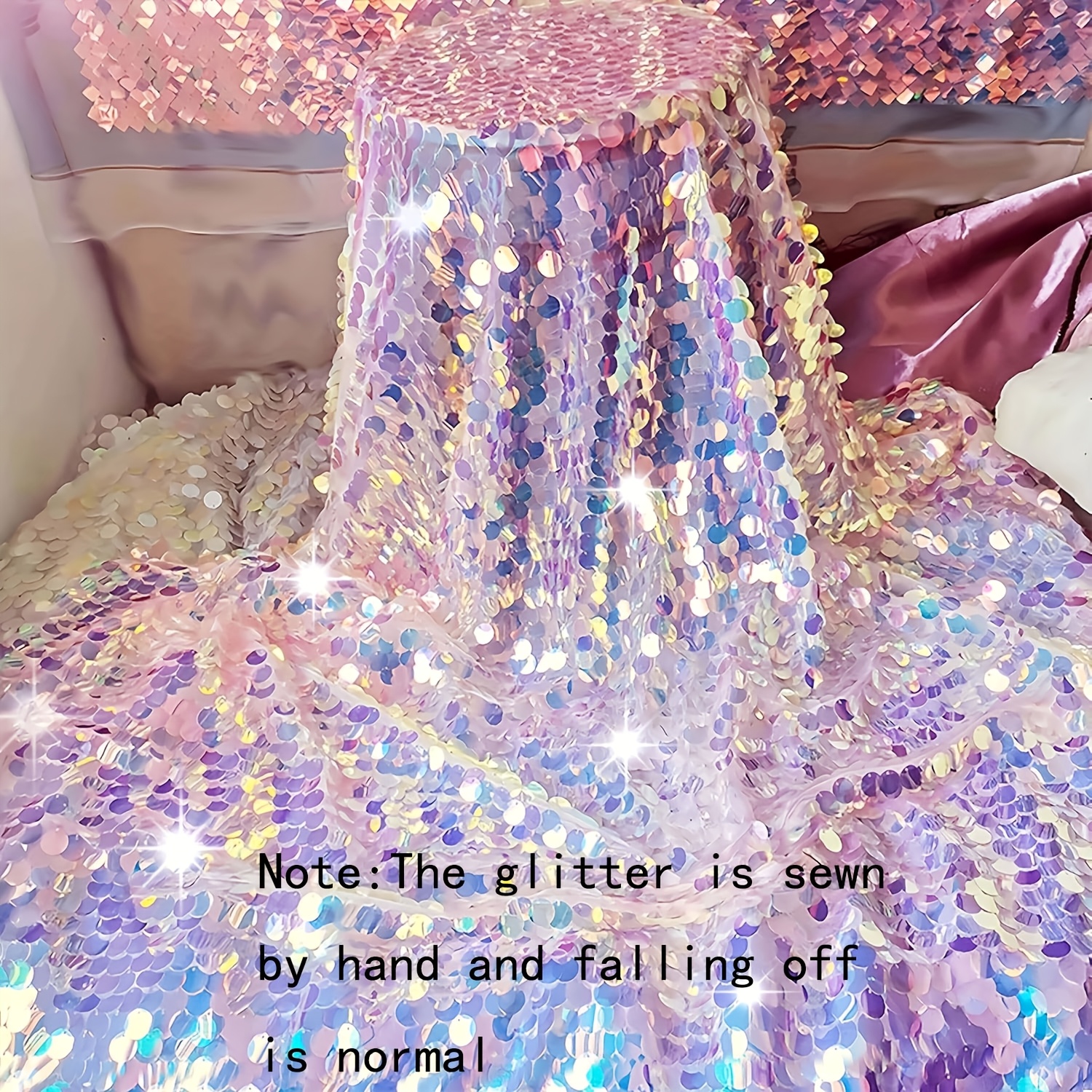 Sequined Tablecloth Wedding Decoration, Wedding Birthday Mermaid Theme Party Table Decor, Spring Summer Decoration Mermaid Party Supplies