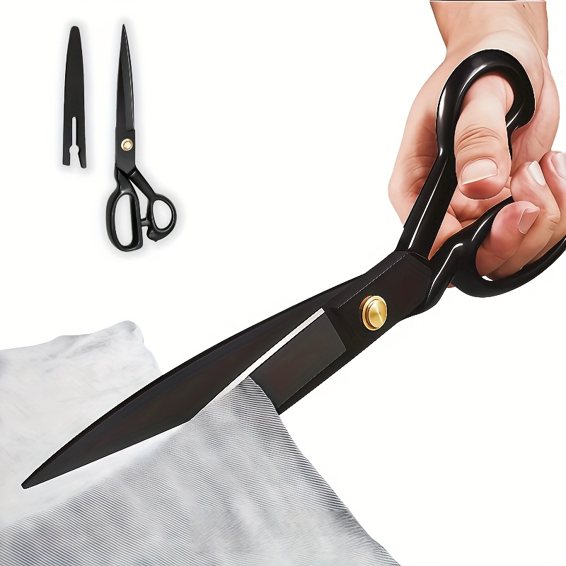 E-shop Schneiderschere aus Edelstahl mit Edelstahlklingen - Ergonomische Griffe, geeignet für Kleidung, Basteln Bürogebrauch