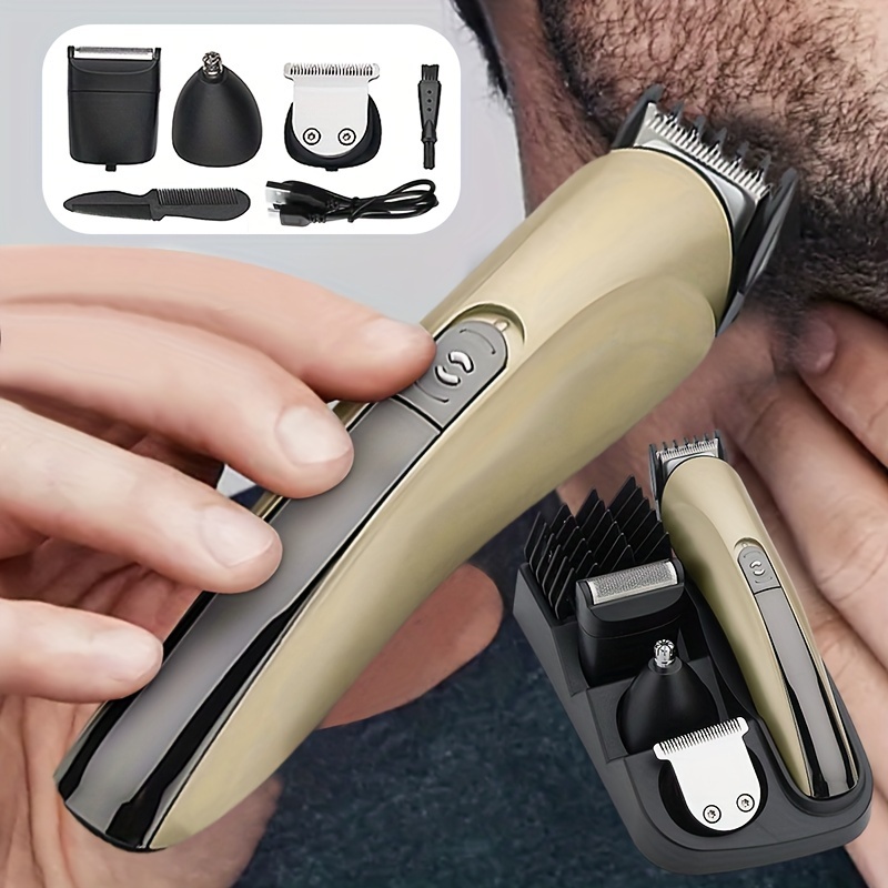 3 in 1 Electric Shaver Nose Hair Trimmer Barber Scissors Set - Temu