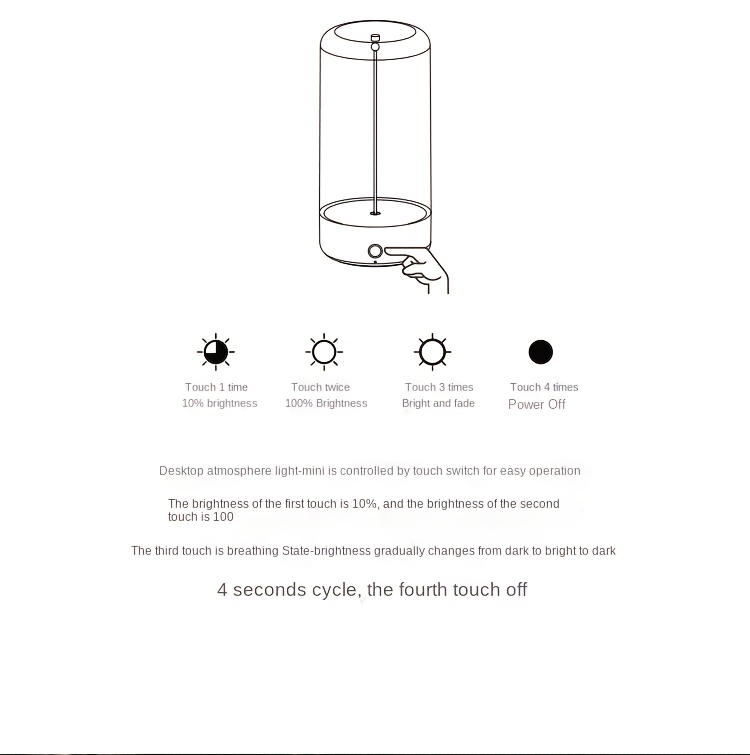 Portable Magnetic LED Light with Adjustable Brightness, USB Rechargeable, Eye-Caring, Button Control – Sleek Transparent Design, Perfect for Bedroom, Desk, and Camping, Great Holiday Gift, Camping Light | Minimalist Design | Magnetic Base