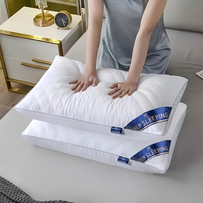 1 2 4 6pcs hotel quality luxurious bed pillows comfortable   neck pillow moisture wicking and breathable home bedding pillows relaxing sleep ideal for home rv bedrooms