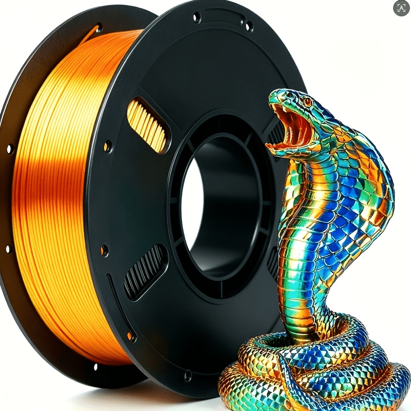 TEMU Tricolor Green, Blue, .75mm Pla Filament, Co-extruded 3d Printer Filament, Shiny , 0.25kg Spool Wrapped Smooth Color Transition 3d Printing