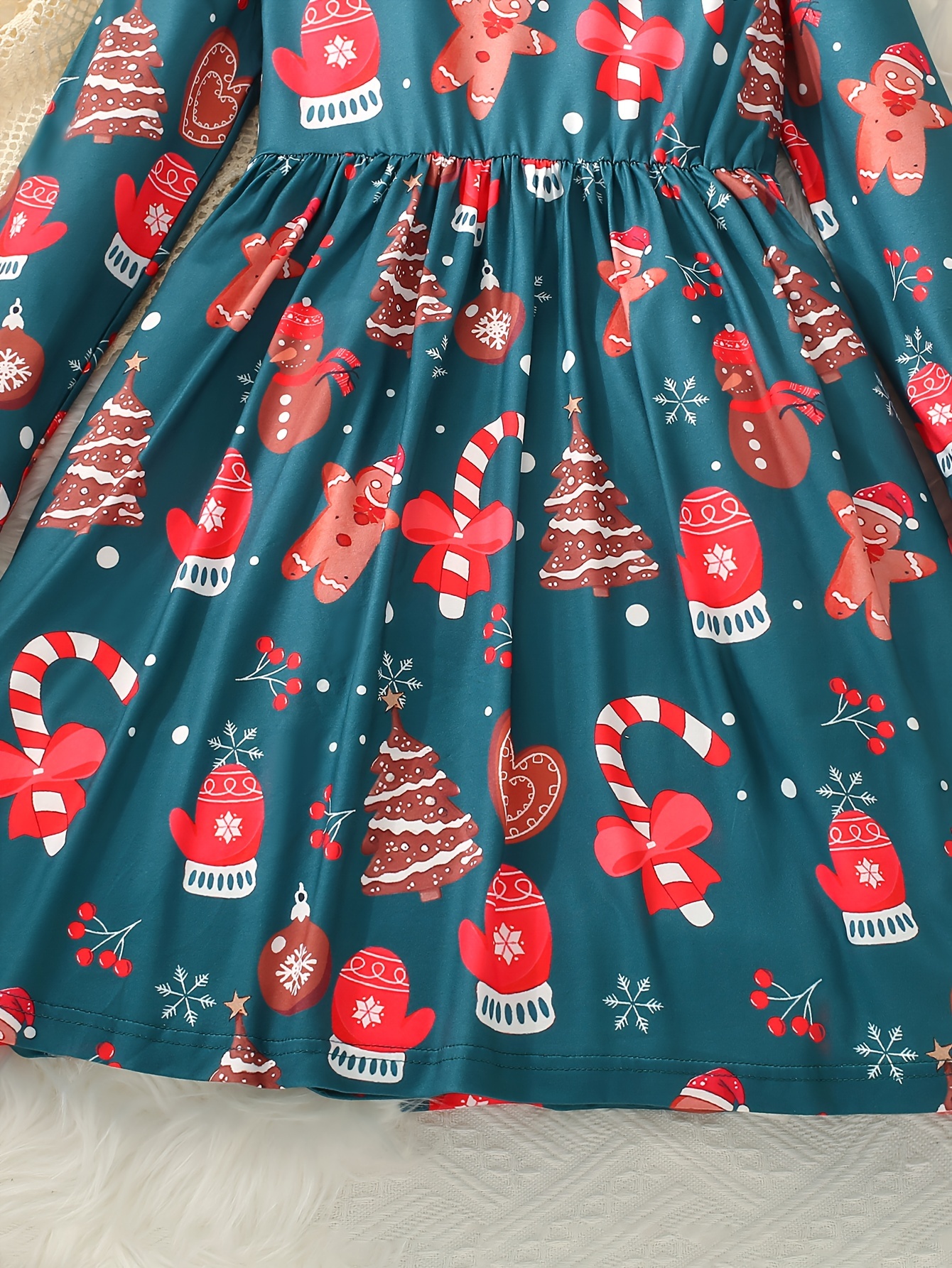 knee length dresses for ladies Chilac Embroidered Mexican Long Dress
