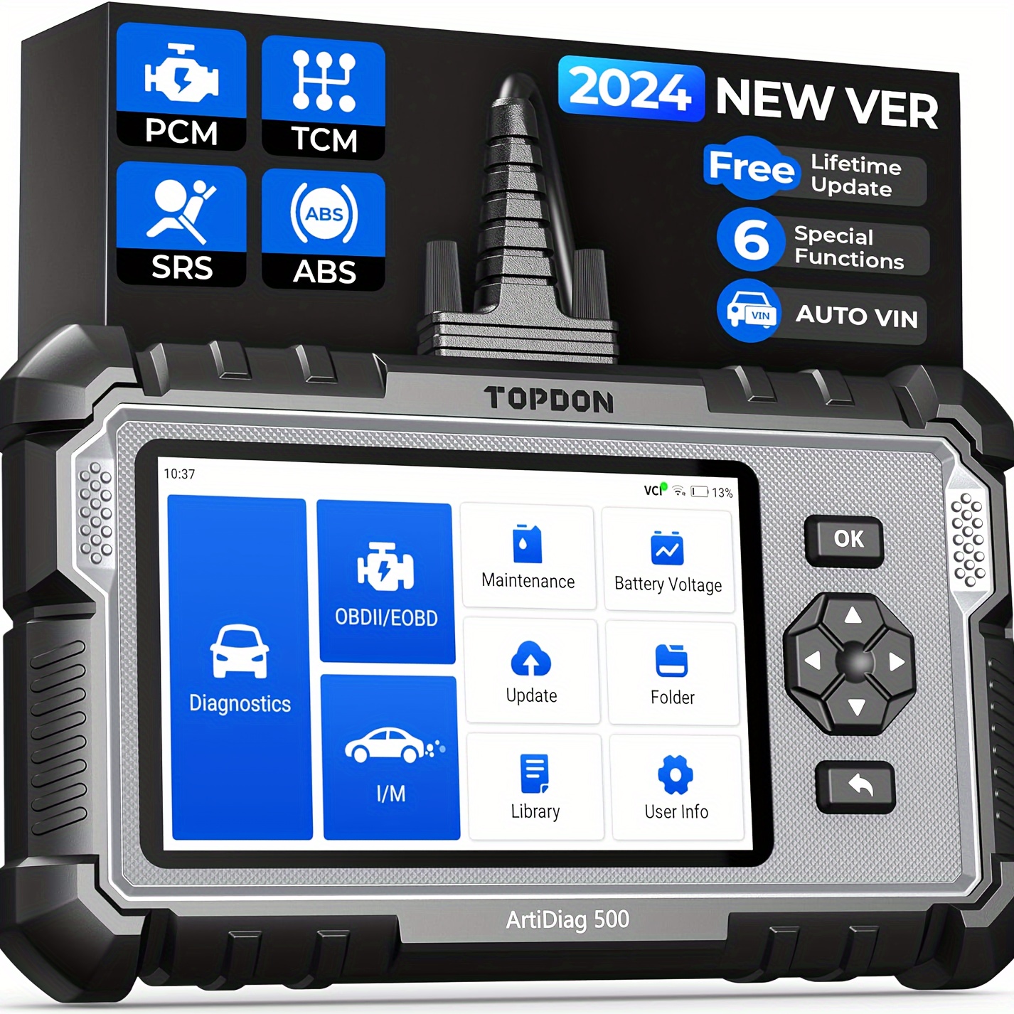 

Topdon Ad500 Car Diagnostic Tool Auto Obd2 Scanner Code Reader Srs Abs Pcm Tcm Obd2 Diagnostic Tools Vs Ad600 Ad500s Ad600s
