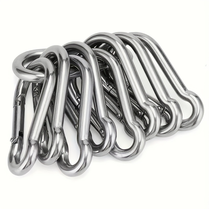 12pcs Silvery Hanging , Outdoor Sports Supplies, Outdoor Lock Hanging , Key Chain, School Bag Hanging