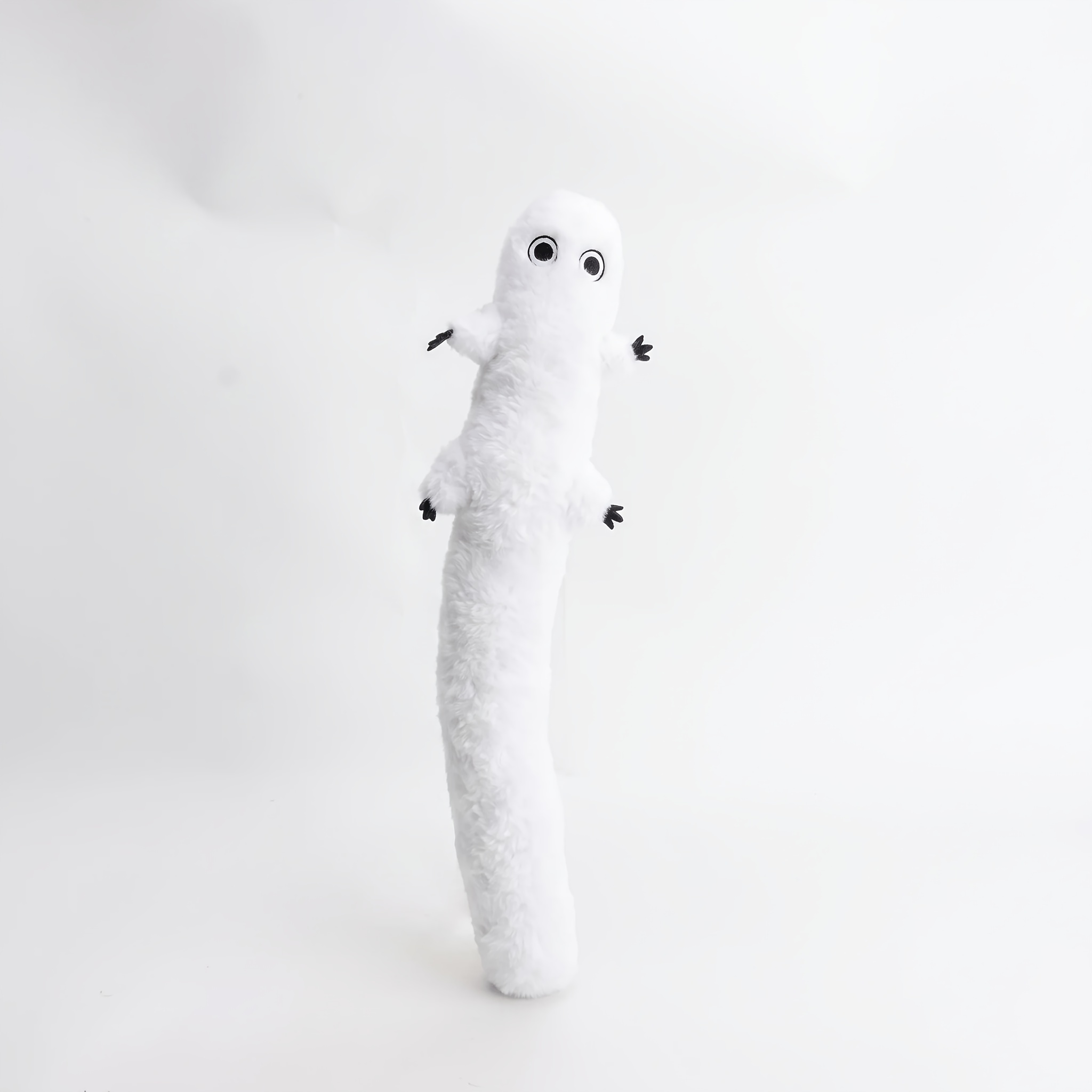 Image of 1pc Long White Worm Plush Toy, Funny Long Worm Stuffed Animal, Soft Fluffy Worm Plushie Pillow, Unique Long , Perfect For Home Decor, Birthday Gift For Game Fans & Kids