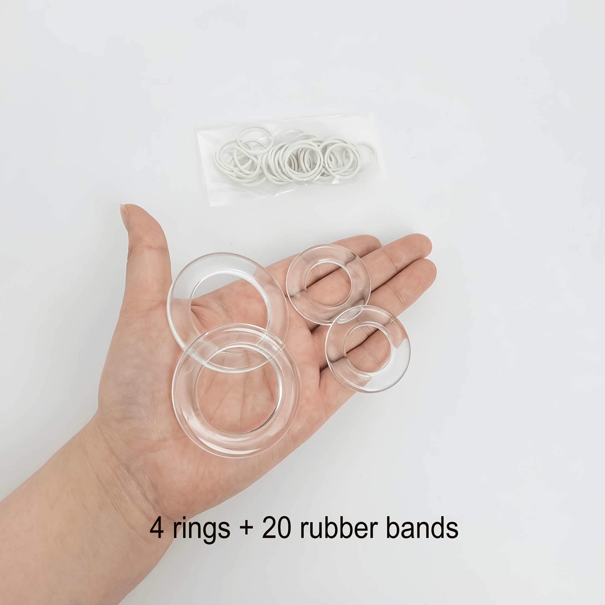 4/6/18pcs Cinch Clip Invisible Clothing Accessory With Rubber Bands Bulk For Shirt Skirt Set Dress Clips Back Cinch Rings