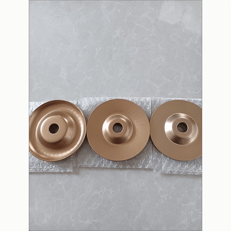 TEMU 3pcs Wood Carving Grinding Wheel Disc Set, 125mm Angle Grinder Adapter, Curved Surface Trimming+ Fine Polishing, High-durability Grinding Disc-